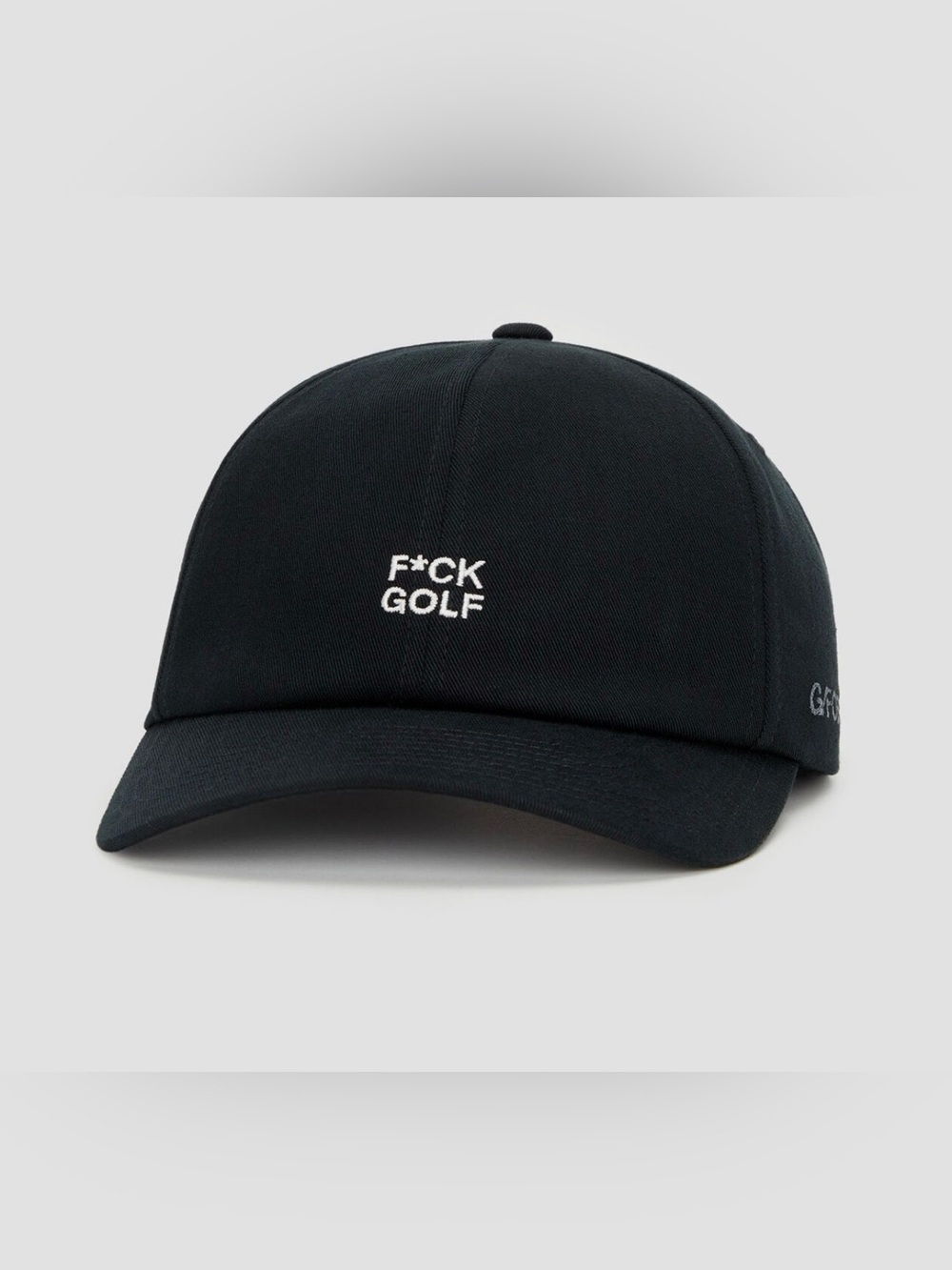New G/FORE GFORE F*CK GOLF COTTON TWILL RELAXED FIT SNAPBACK HAT GMH000073-ONYX